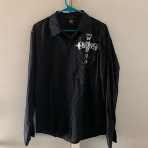 Black Pop Icon dress shirt